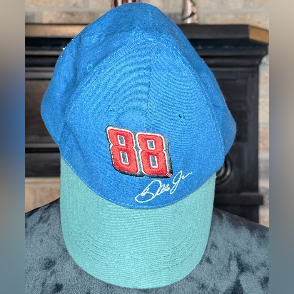Blue and Teal '88' Dale Jr Baseball Cap with Script Signature